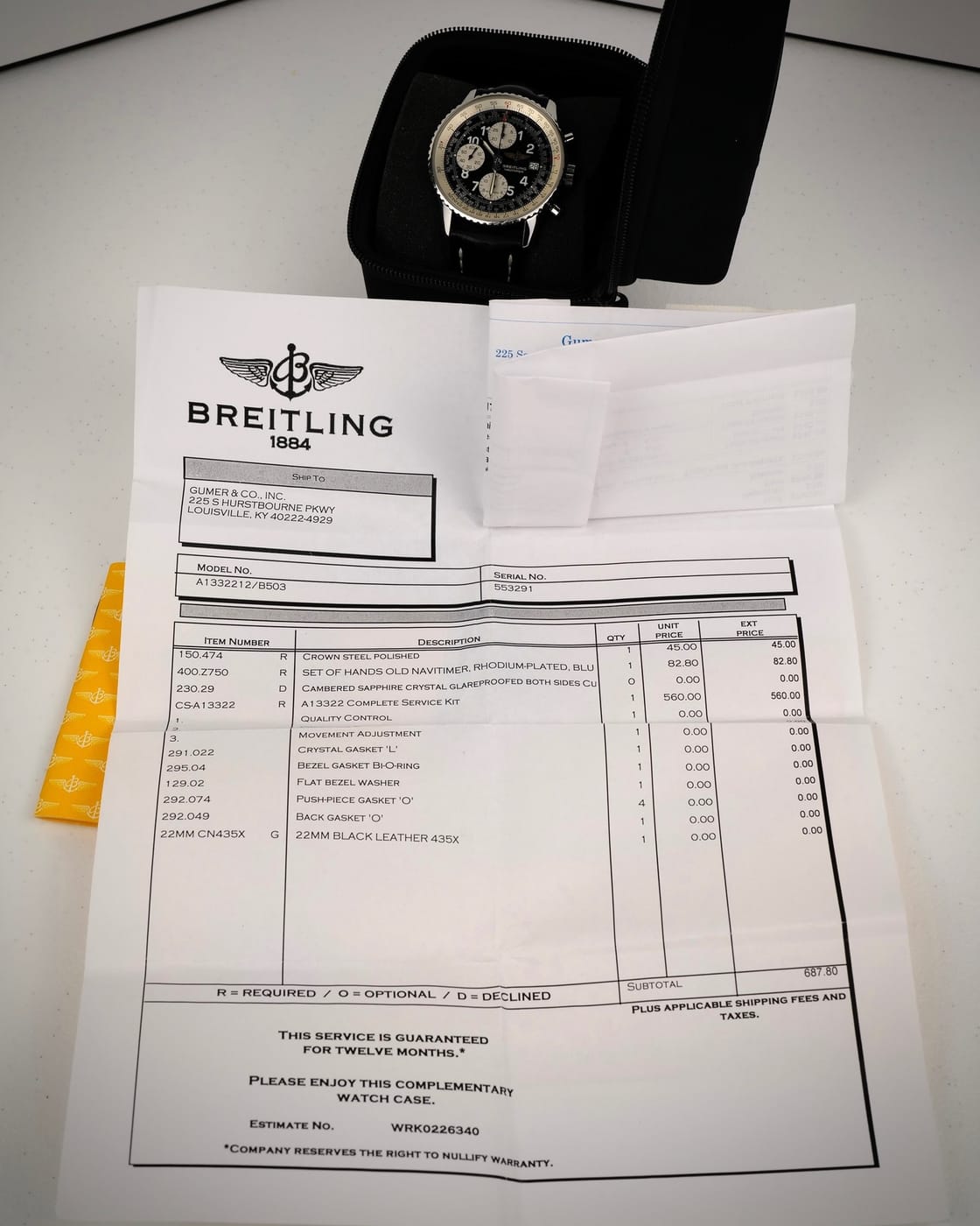 Breitling Navitimer Black Strap — photo 10